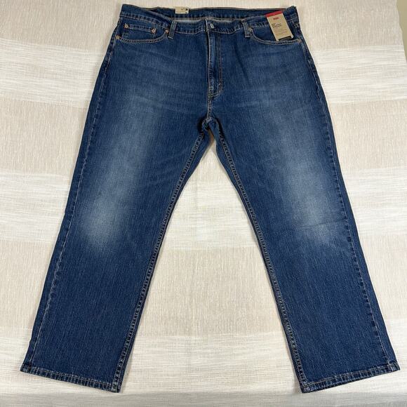 NWT Men's 559 Levis Relaxed Straight Fit Size 42x30 Jeans New Blue Denim - Picture 1 of 6